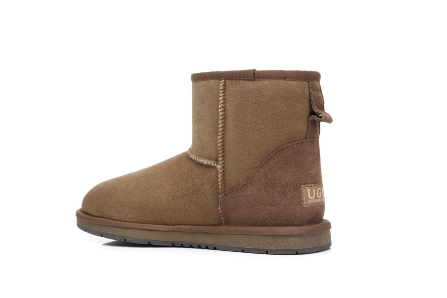 Australian Shepherd Premium Sheepskin Unisex UGG Boots Mini Classic Water Resistant-Boots-PEROZ Accessories