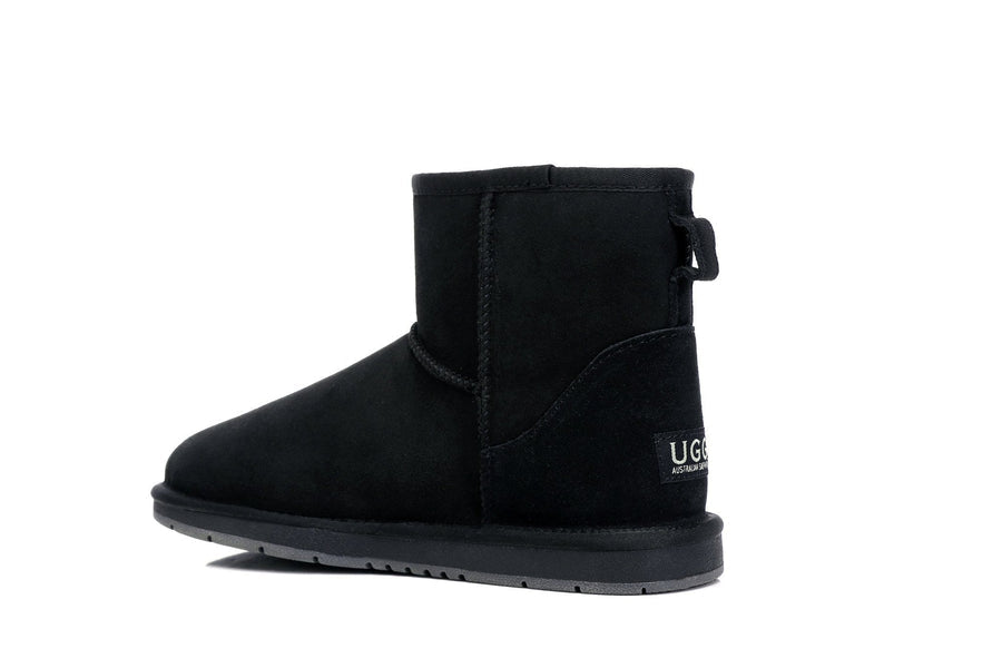Australian Shepherd Premium Sheepskin Unisex UGG Boots Mini Classic Water Resistant-Boots-PEROZ Accessories