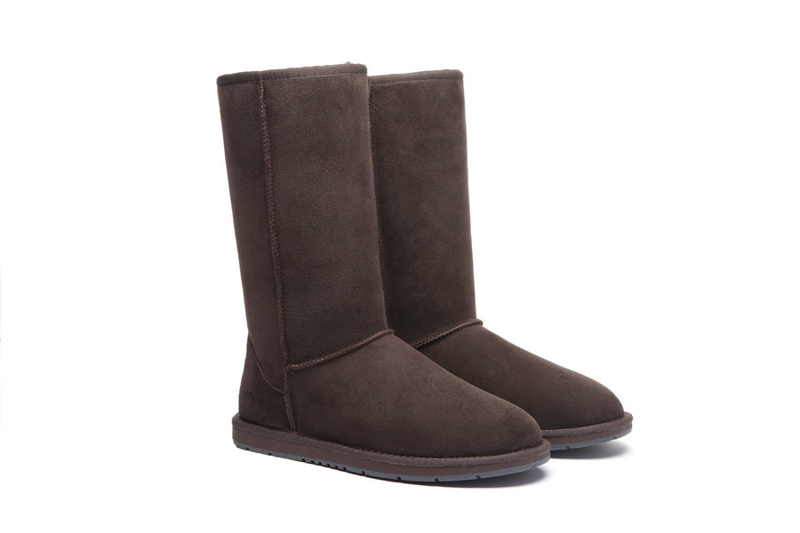 Australian Shepherd Ugg Boots Unisex Tall Classic Australia Premium Double Face Sheepskin-Boots-PEROZ Accessories