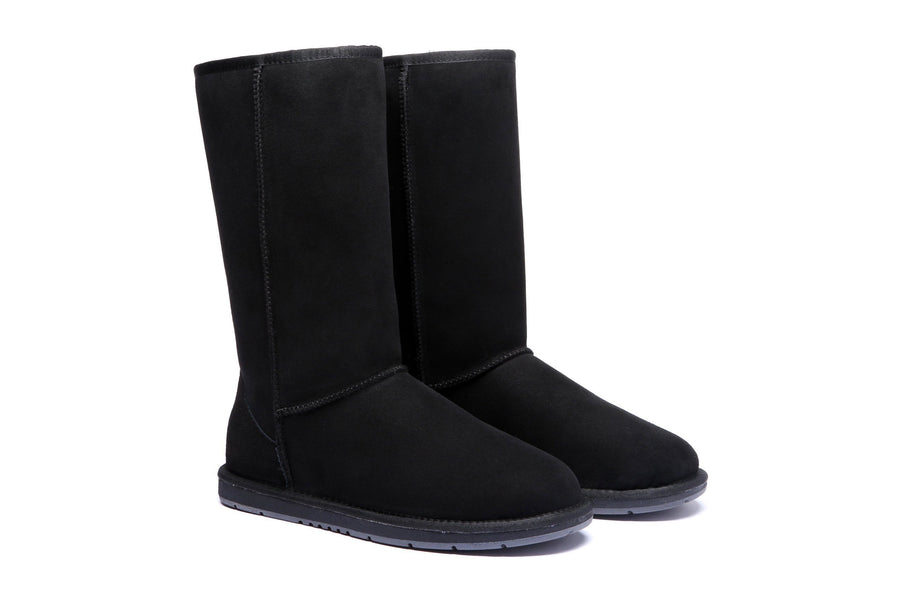 Australian Shepherd Ugg Boots Unisex Tall Classic Australia Premium Double Face Sheepskin-Boots-PEROZ Accessories