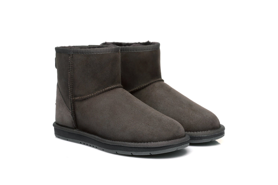 Australian Shepherd Premium Sheepskin Unisex UGG Boots Mini Classic Water Resistant-Boots-PEROZ Accessories