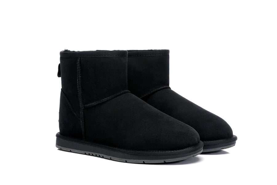 Australian Shepherd Premium Sheepskin Unisex UGG Boots Mini Classic Water Resistant-Boots-PEROZ Accessories
