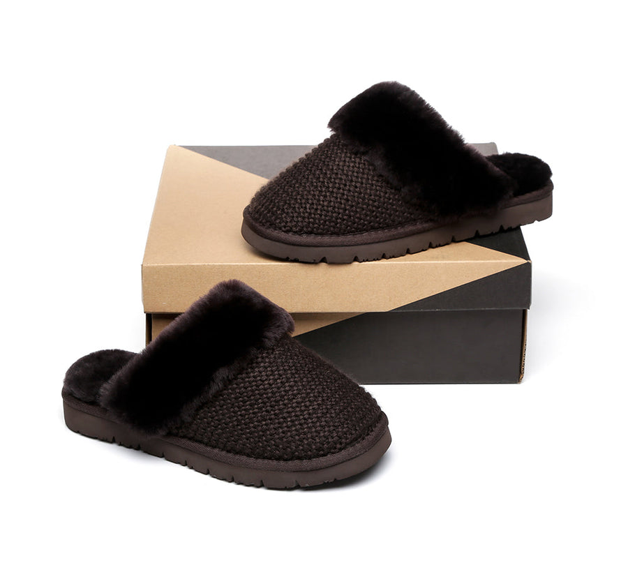 Australian Shepherd UGG Slippers Linden Women Sheepskin Wool-Slippers-PEROZ Accessories