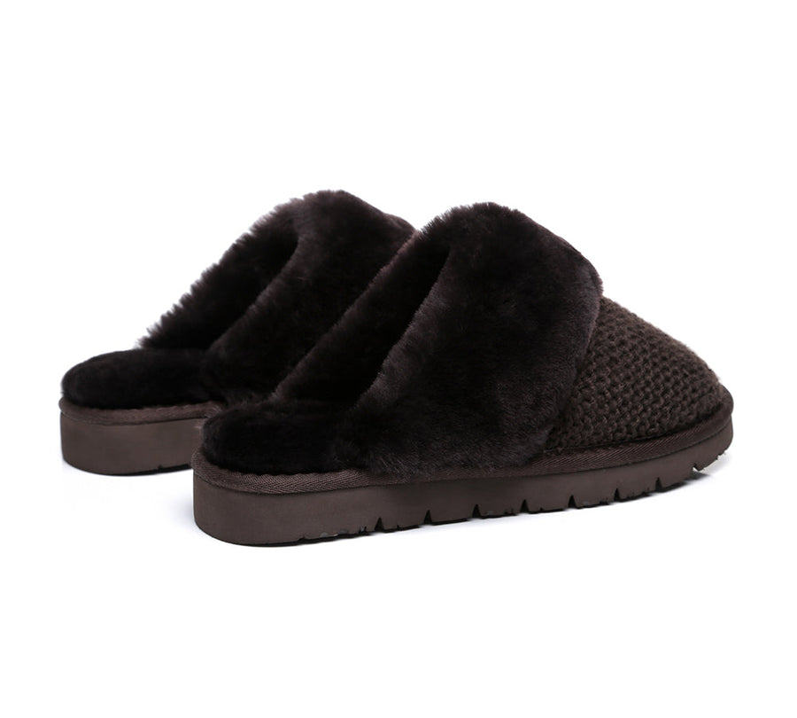 Australian Shepherd UGG Slippers Linden Women Sheepskin Wool-Slippers-PEROZ Accessories