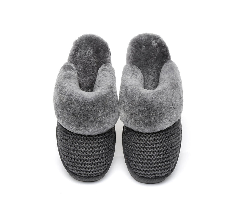 Australian Shepherd UGG Slippers Linden Women Sheepskin Wool-Slippers-PEROZ Accessories