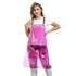 Anyhouz Salon Barber Apron Pink 3 Pockets Fashion Cross-back Adjustable Waterproof Ideal for Hair Stylist-Aprons-PEROZ Accessories