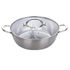 Anygleam Stock Pot Silver Twin Divided Stainless Steel Home Restaurant Cooking Tool Compatible Soup Kitchen Utensils-Pots-PEROZ Accessories