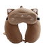Anypack Neck Pillow Brown Cat Cartoon Memory Cotton U-shaped Soft Fluffy Comfortable Sleep Headrest-Neck Pillow-PEROZ Accessories