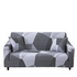 Anyhouz 4 Seater Sofa Cover White Gray Geometric Style and Protection For Living Room Sofa Chair Elastic Stretchable Slipcover-Slipcovers-PEROZ Accessories