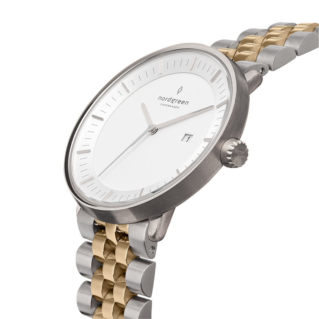 Nordgreen Philosopher 36mm Silver Two Tone Bracelet Watch-PEROZ Accessories