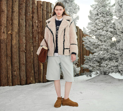 AUSTRALIAN SHEPHERD  UGG Boots Sheepskin Wool Stretchy Ankle Margaret