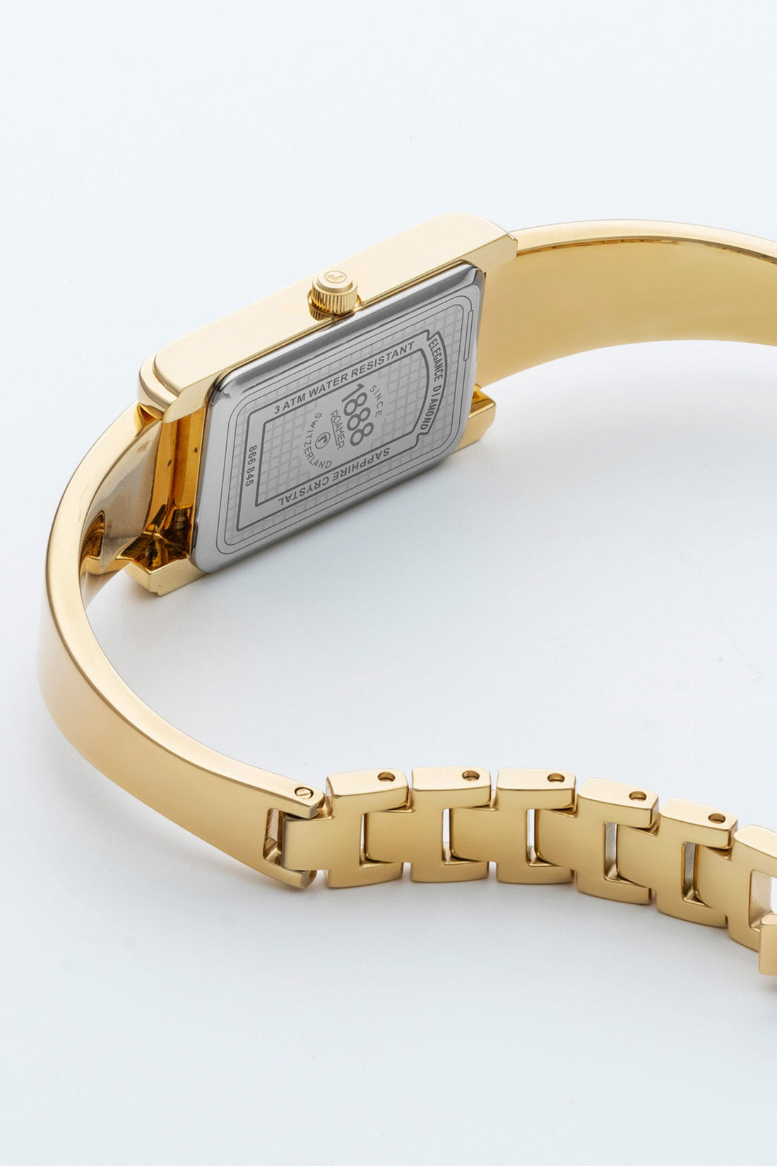 Roamer Elegance Diamond 17mm Gold Stainless Steel Strap Watch-PEROZ Accessories