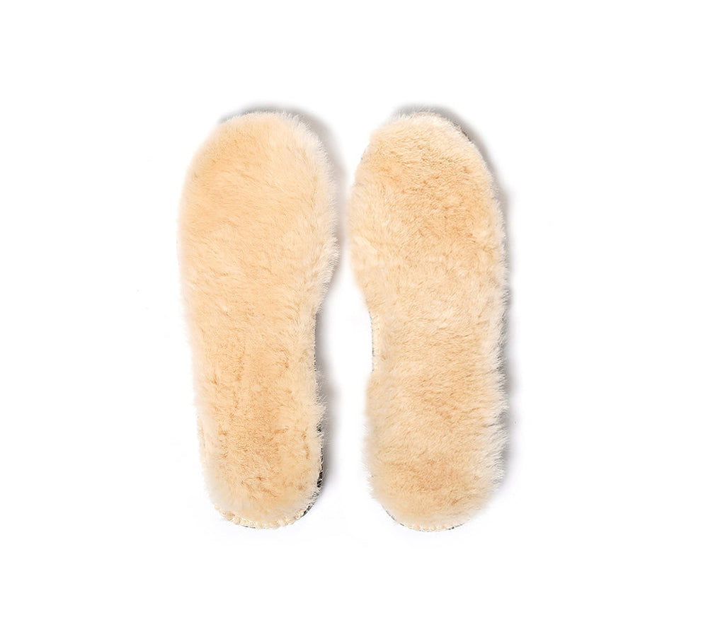 EVERAU  UGG Boots Slippers Insole Sheepskin Wool Insert