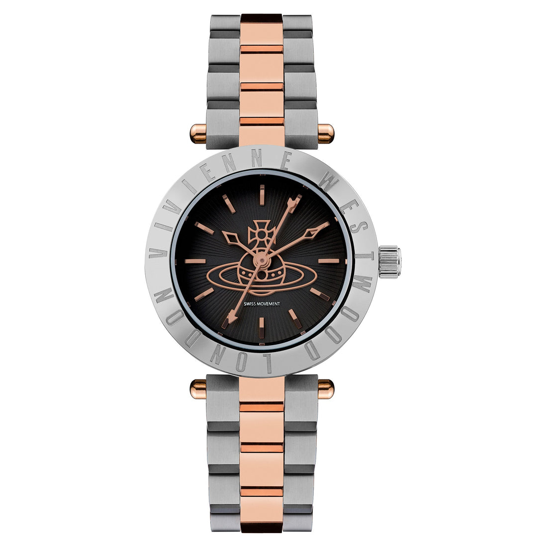 Vivienne Westwood Westbourne Orb Watch Black Dial-PEROZ Accessories
