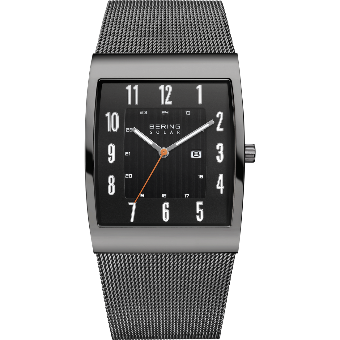 Bering Slim Solar Rectangular Grey Watch-PEROZ Accessories