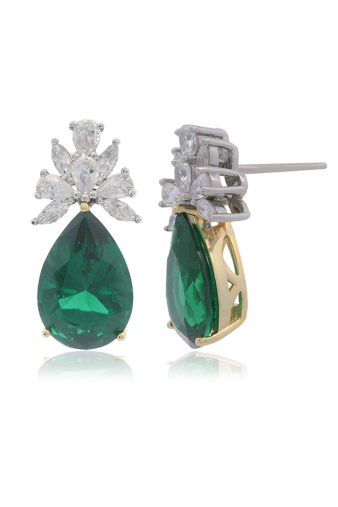 CHIC NOEL TWO-TONE EARRINGS-PEROZ Accessories
