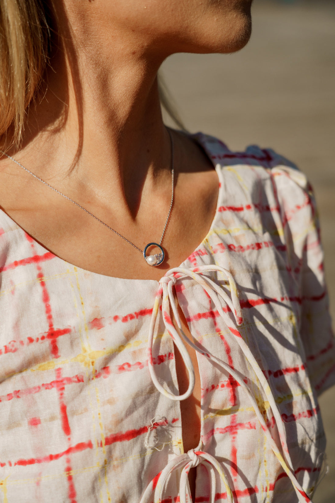 CHIC NOEL FRESHWATER PEARL LARIAT SILVER-PEROZ Accessories