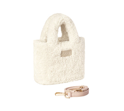 AUSTRALIAN SHEPHERD  Women Hand Over Shoulder Fluffy Boucle Bag