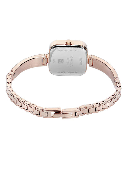 Titan Raga Viva Rose Gold Dial Women Watch With Metal Strap-PEROZ Accessories