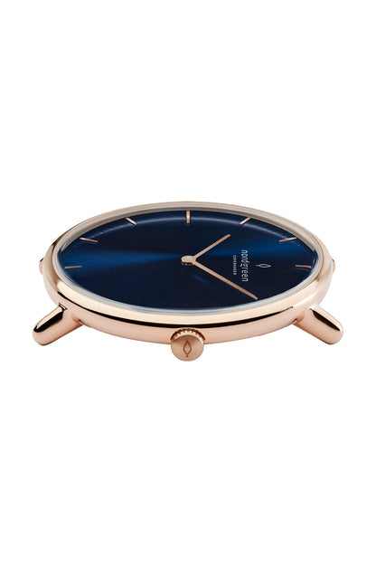 Nordgreen Native 36mm Brown Leather Strap Watch-PEROZ Accessories