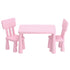 1 Keezi Kids Table and 2 Chairs Set Pink-Baby & Kids > Kid&