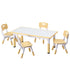 1 Keezi Kids Table and 4 Chairs Set Graffiti-Baby & Kids > Kid&