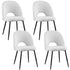 1 Set of 4 Artiss Dining Chair Boucle Sherpa-Furniture > Dining > Kitchen & Dining Chairs-PEROZ Accessories