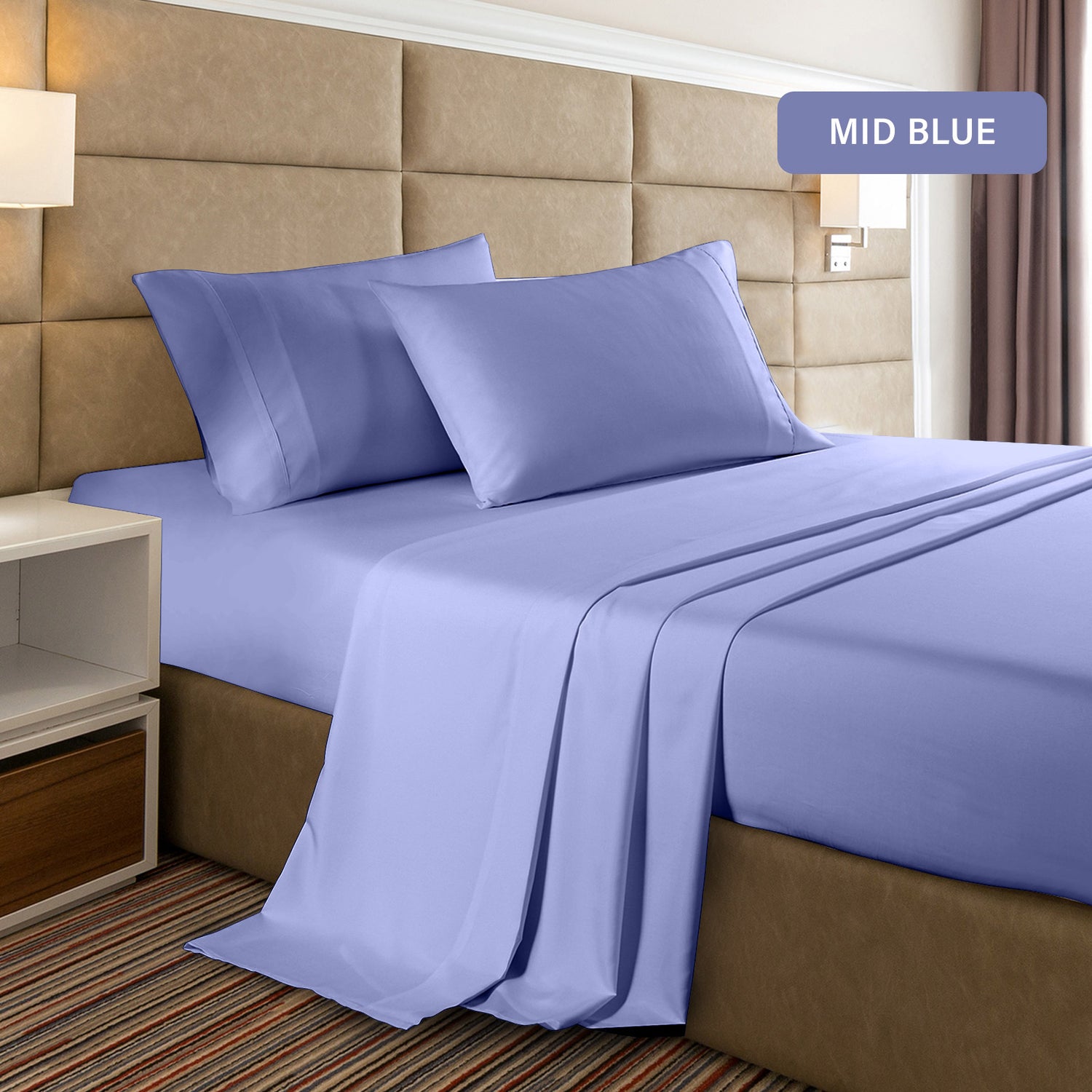 Casa Decor 2000 Thread Count Bamboo Cooling Sheet Set Ultra Soft Bedding-Bed Linen-PEROZ Accessories