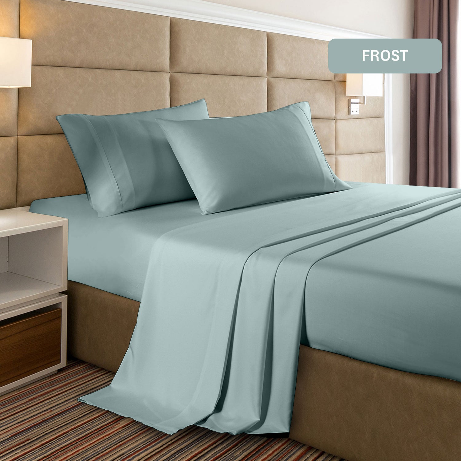Casa Decor 2000 Thread Count Bamboo Cooling Sheet Set Ultra Soft Bedding-Bed Linen-PEROZ Accessories