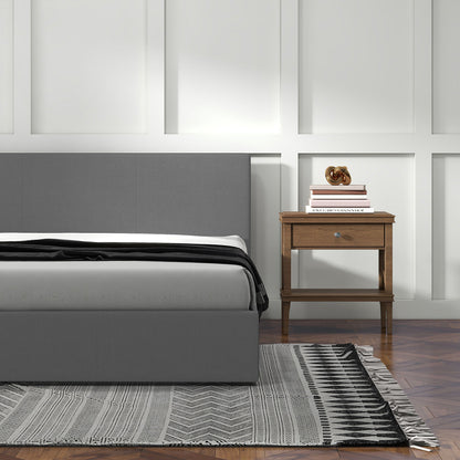 Milano Luxury Gas Lift Bed Frame Base And Headboard With Storage-Bed Frames &amp; Bases-PEROZ Accessories