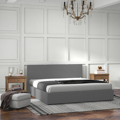 Milano Luxury Gas Lift Bed Frame Base And Headboard With Storage-Bed Frames &amp; Bases-PEROZ Accessories