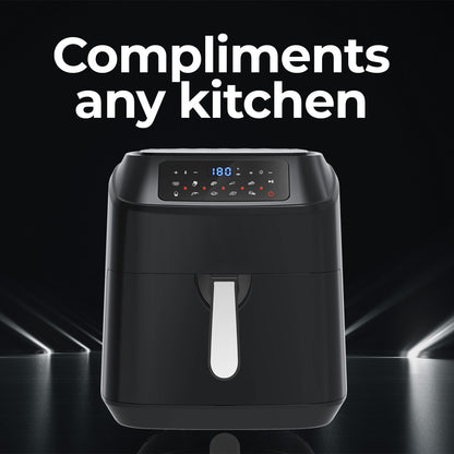 Kitchen Couture 11.5 Litre Air Fryer Multifunctional LCD Digital Display - Black-Small Kitchen Appliances-PEROZ Accessories