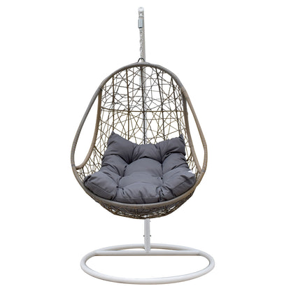 Arcadia Furniture Rocking Egg Chair Swing Lounge Hammock Pod Wicker Curved-Outdoor Chairs &amp; Lounges-PEROZ Accessories