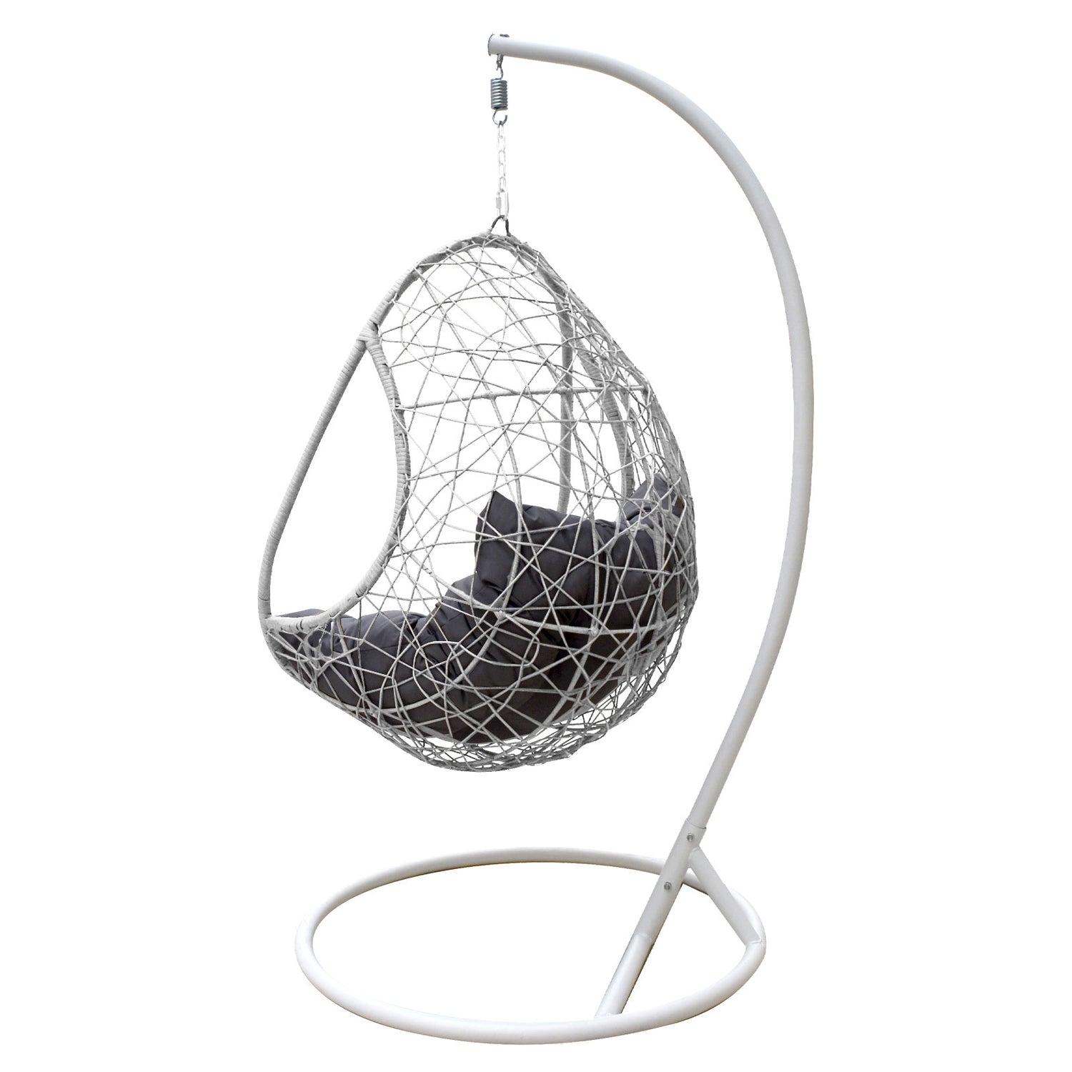 Arcadia Furniture Rocking Egg Chair Swing Lounge Hammock Pod Wicker Curved-Outdoor Chairs &amp; Lounges-PEROZ Accessories