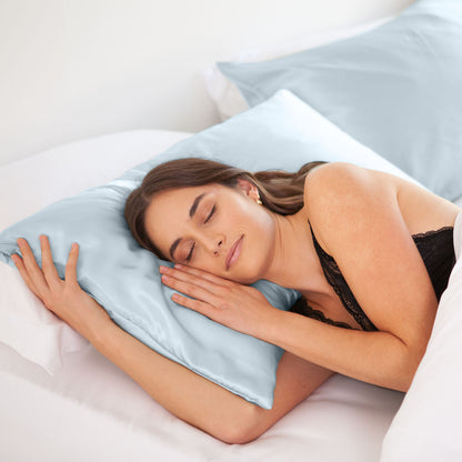 Royal Comfort Mulberry Soft Silk Hypoallergenic Pillowcase Twin Pack-Bed Linen-PEROZ Accessories