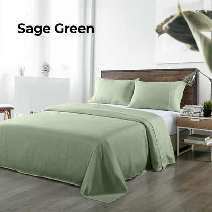 Royal Comfort Bamboo Blended Sheet &amp; Pillowcases Set 1000TC Ultra Soft Bedding-Bed Linen-PEROZ Accessories