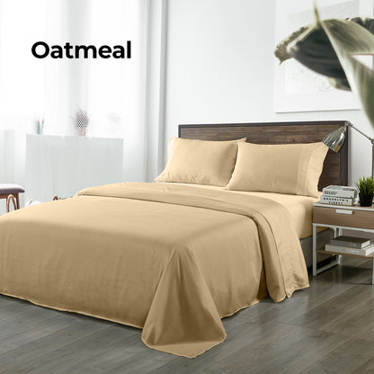Royal Comfort Bamboo Blended Sheet &amp; Pillowcases Set 1000TC Ultra Soft Bedding-Bed Linen-PEROZ Accessories