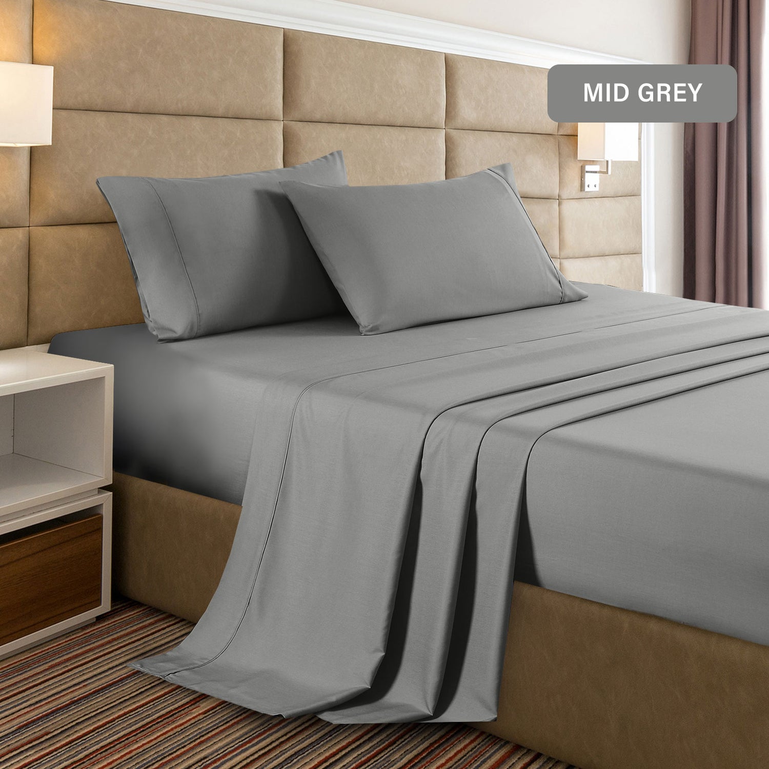 Casa Decor 2000 Thread Count Bamboo Cooling Sheet Set Ultra Soft Bedding-Bed Linen-PEROZ Accessories