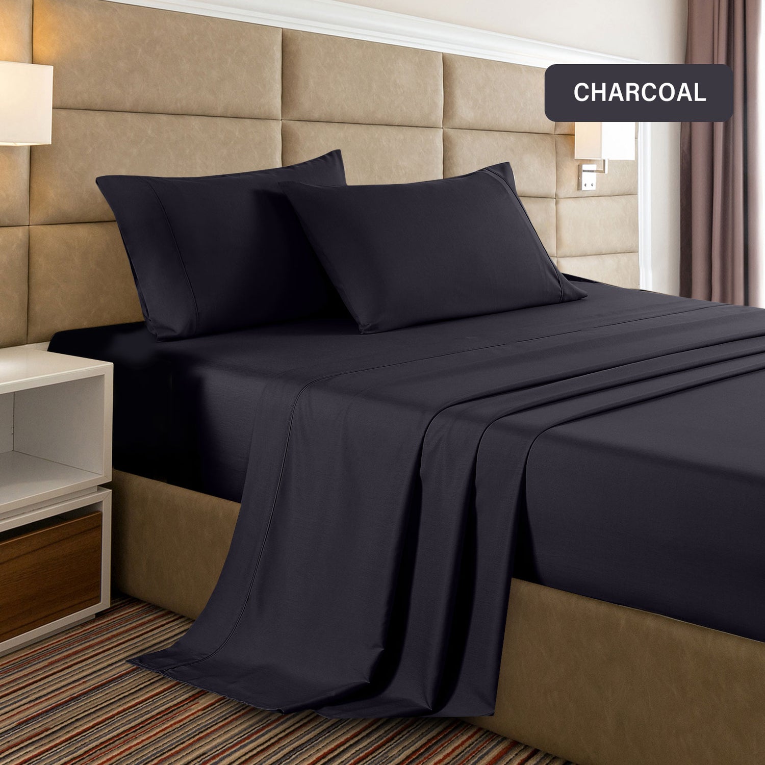 Casa Decor 2000 Thread Count Bamboo Cooling Sheet Set Ultra Soft Bedding-Bed Linen-PEROZ Accessories