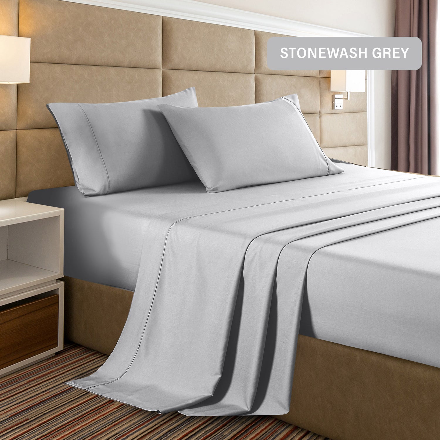 Casa Decor 2000 Thread Count Bamboo Cooling Sheet Set Ultra Soft Bedding-Bed Linen-PEROZ Accessories
