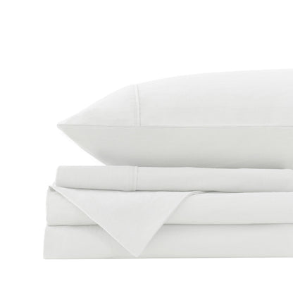 Royal Comfort Vintage Wash 100% Cotton Sheet Set Fitted Flat Sheet Pillowcases-Bed Linen-PEROZ Accessories