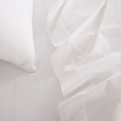 Royal Comfort Vintage Wash 100% Cotton Sheet Set Fitted Flat Sheet Pillowcases-Bed Linen-PEROZ Accessories