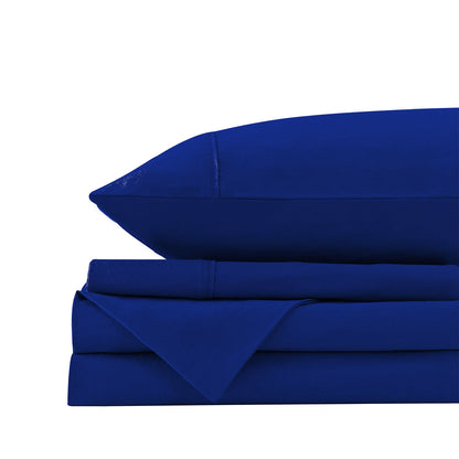 Royal Comfort Vintage Wash 100% Cotton Sheet Set Fitted Flat Sheet Pillowcases-Bed Linen-PEROZ Accessories