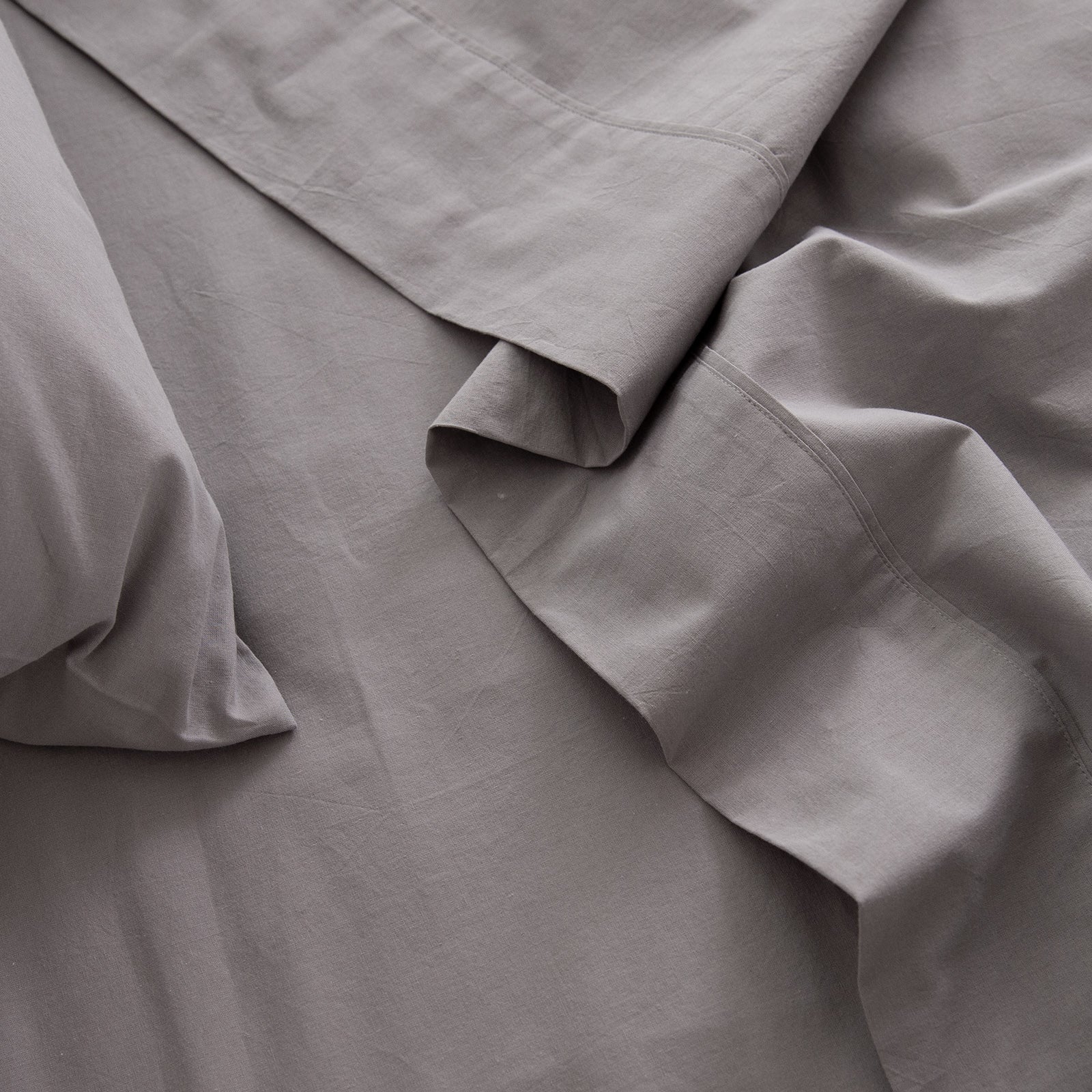 Royal Comfort Vintage Wash 100% Cotton Sheet Set Fitted Flat Sheet Pillowcases-Bed Linen-PEROZ Accessories
