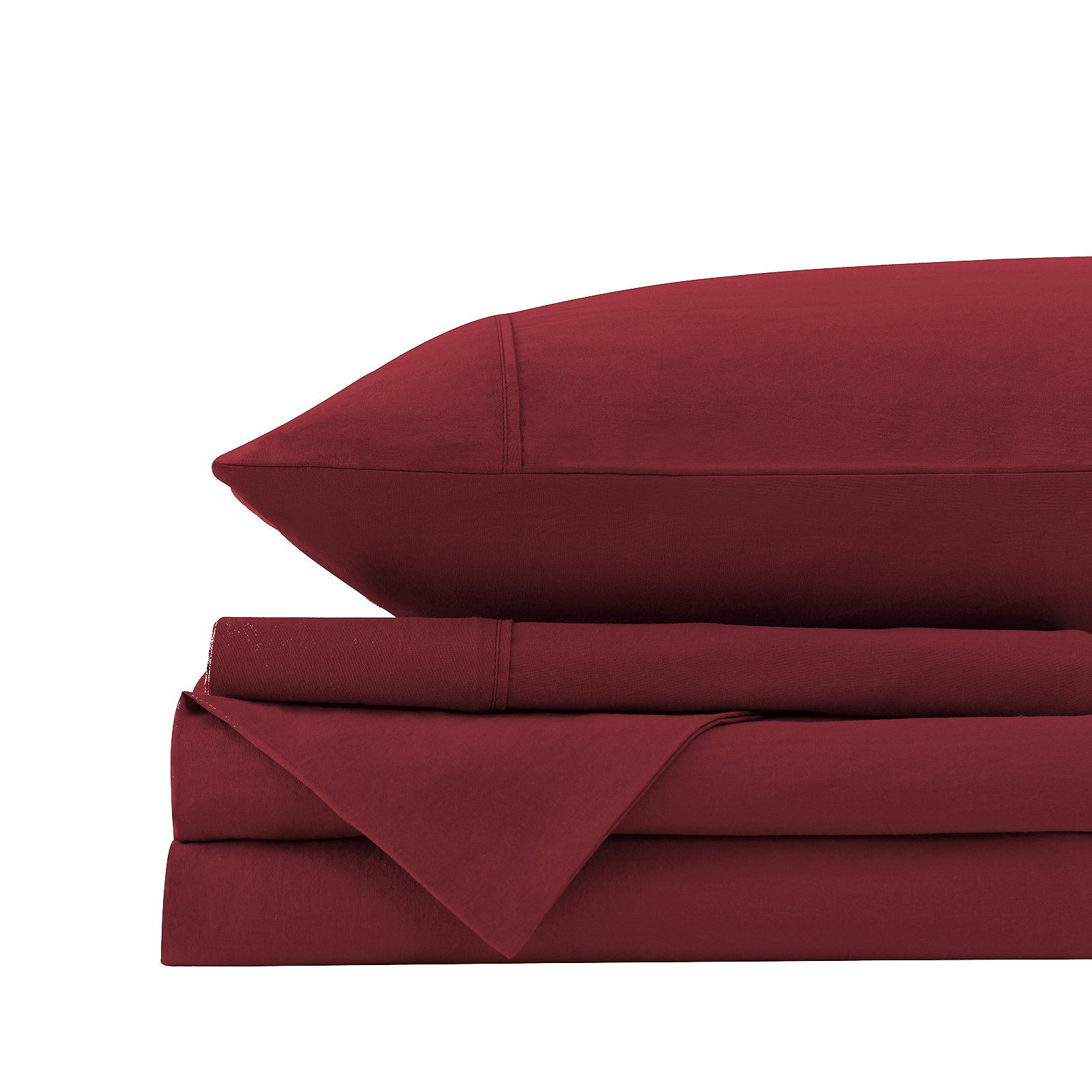 Royal Comfort Vintage Wash 100% Cotton Sheet Set Fitted Flat Sheet Pillowcases-Bed Linen-PEROZ Accessories