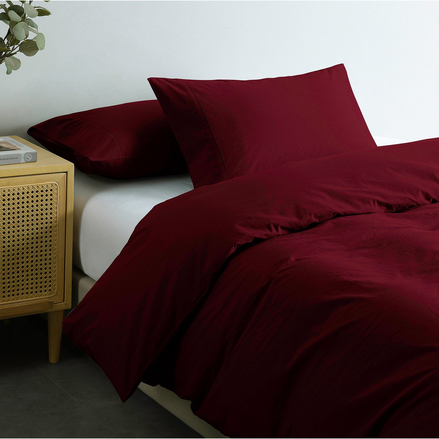 Royal Comfort Vintage Washed 100% Cotton Quilt Cover Set Bedding Ultra Soft-Bed Linen-PEROZ Accessories