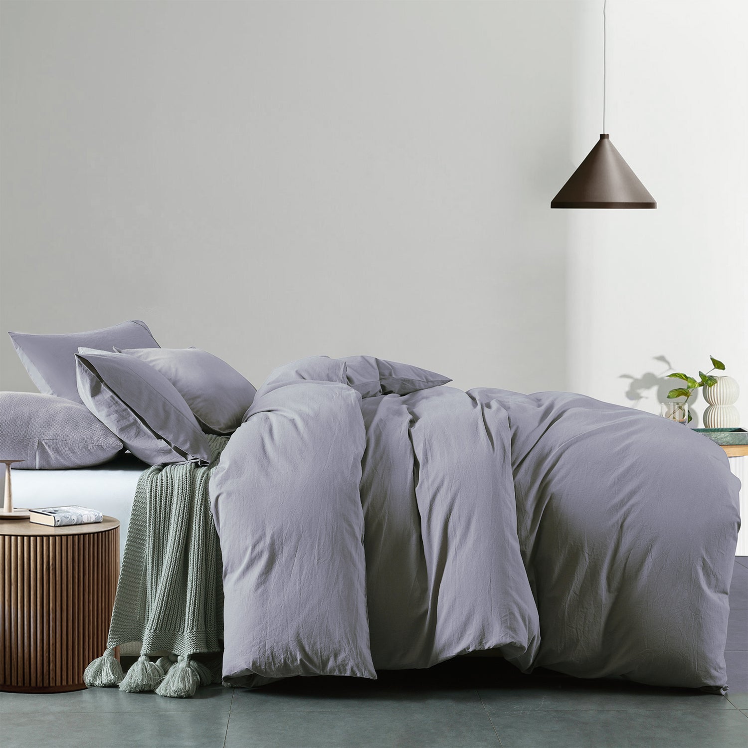 Royal Comfort Vintage Washed 100% Cotton Quilt Cover Set Bedding Ultra Soft-Bed Linen-PEROZ Accessories