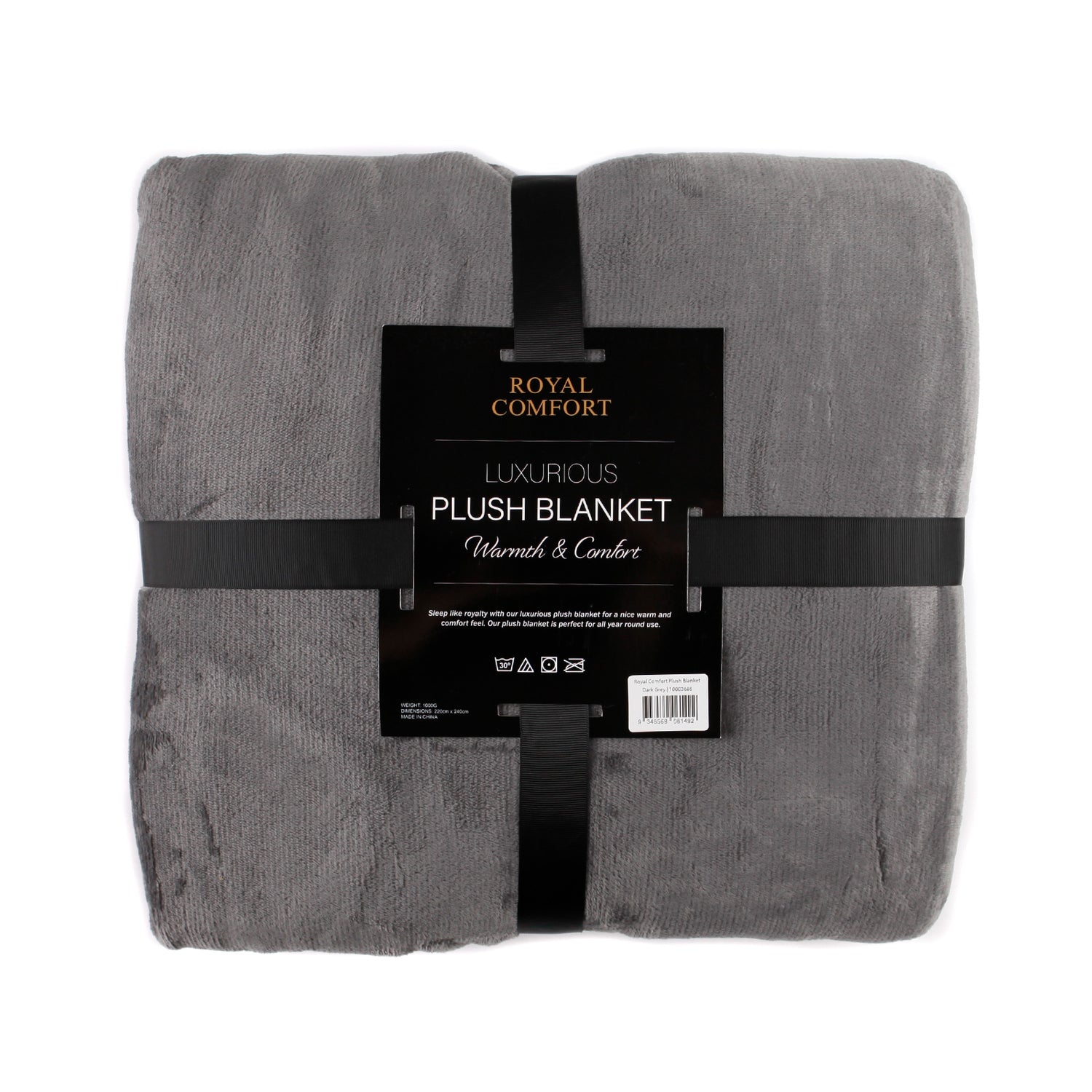 Royal Comfort Plush Blanket Faux Mink Throw Super Soft Large 220cm x 240cm-Bedding-PEROZ Accessories