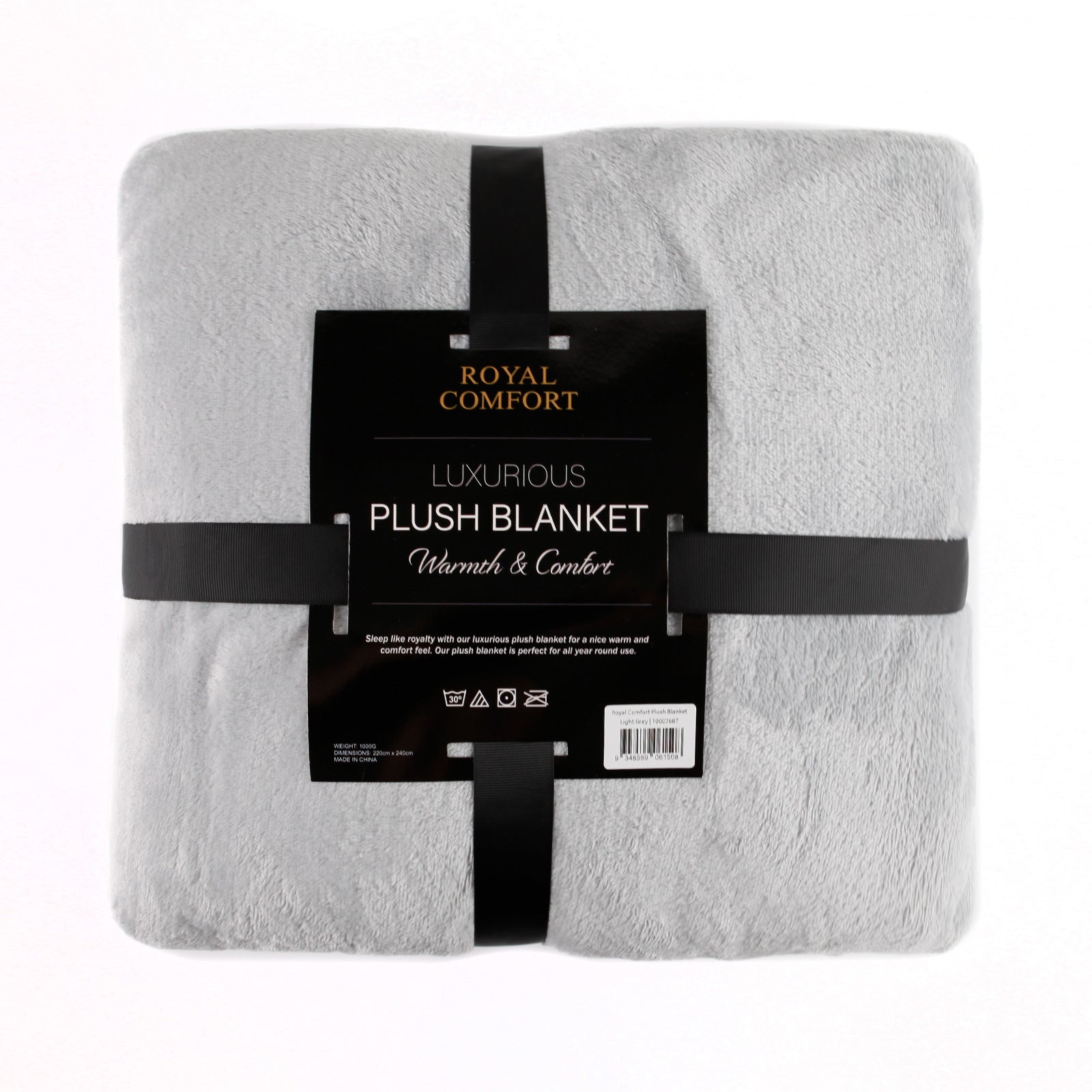 Royal Comfort Plush Blanket Faux Mink Throw Super Soft Large 220cm x 240cm-Bedding-PEROZ Accessories
