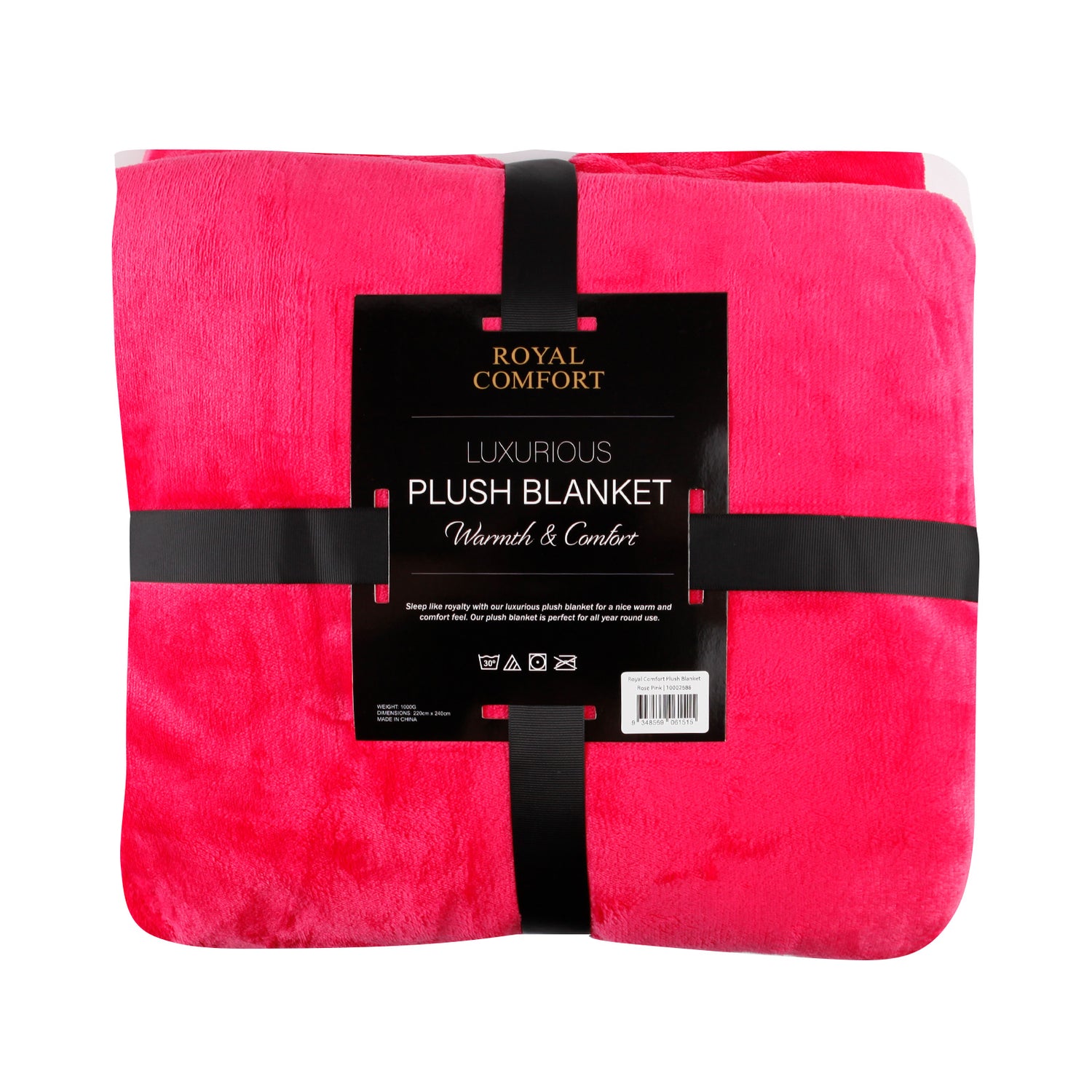 Royal Comfort Plush Blanket Faux Mink Throw Super Soft Large 220cm x 240cm-Bedding-PEROZ Accessories